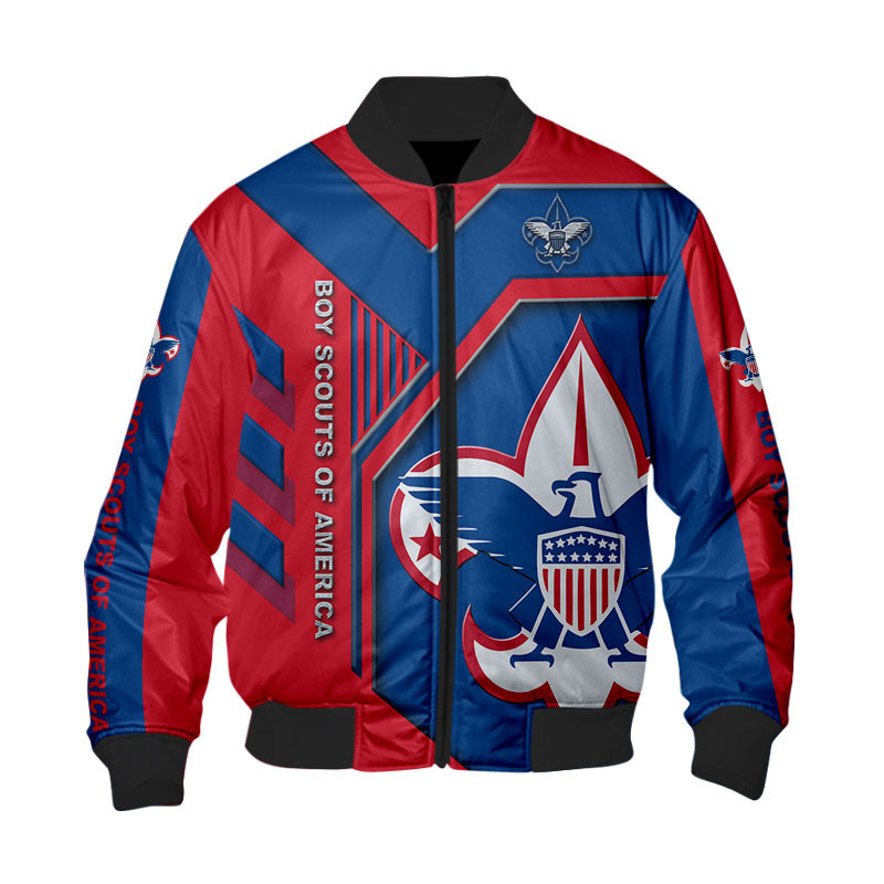 Sportswearmerch Boy Scouts of America Personalized Fashion Bomber Jacket For Fan