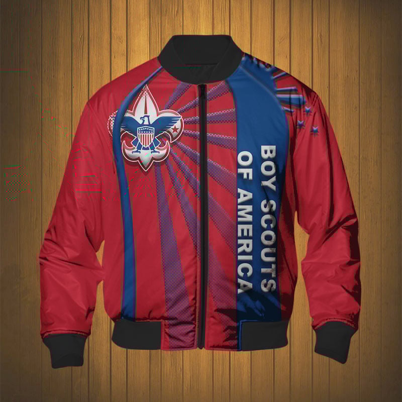 Sportswearmerch Boy Scouts of America Personalized Fashion Bomber Jacket For Fan