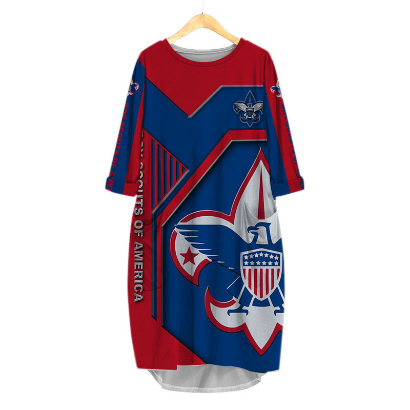 Sportswearmerch Boy Scouts of America Personalized Fashion Pocket Dress For Fan