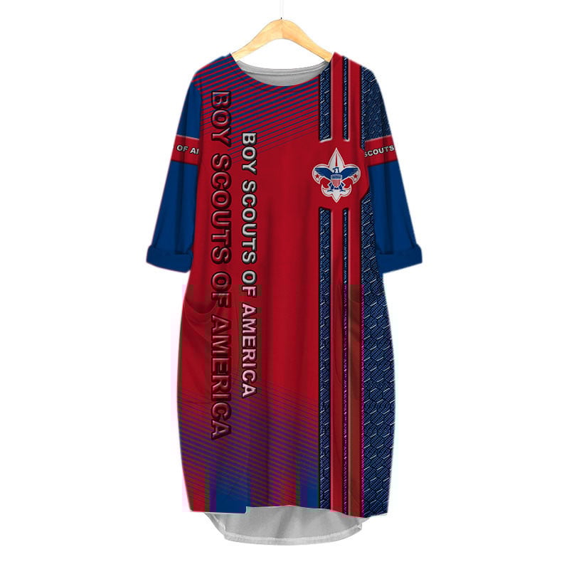 Sportswearmerch Boy Scouts of America Personalized Fashion Pocket Dress For Fan