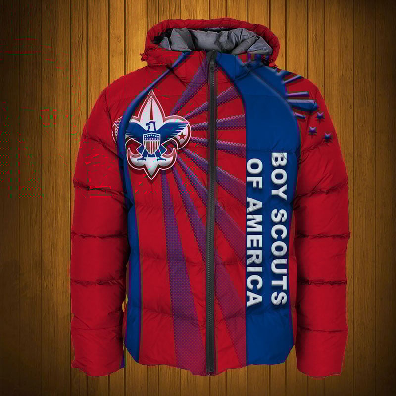 Sportswearmerch Boy Scouts of America Personalized Fashion Puffer Jacket For Fan