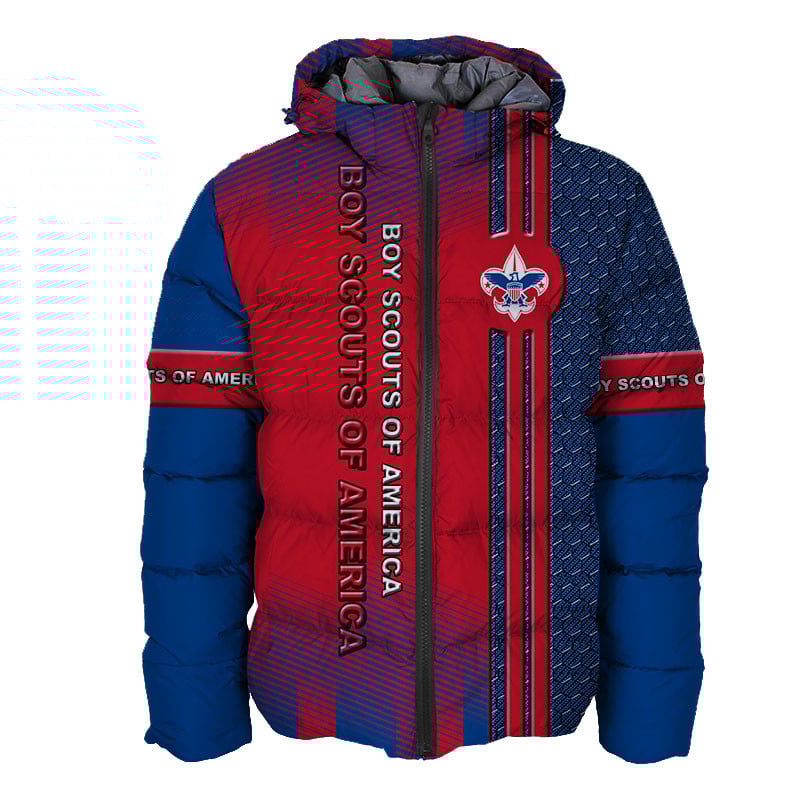 Sportswearmerch Boy Scouts of America Personalized Fashion Puffer Jacket For Fan