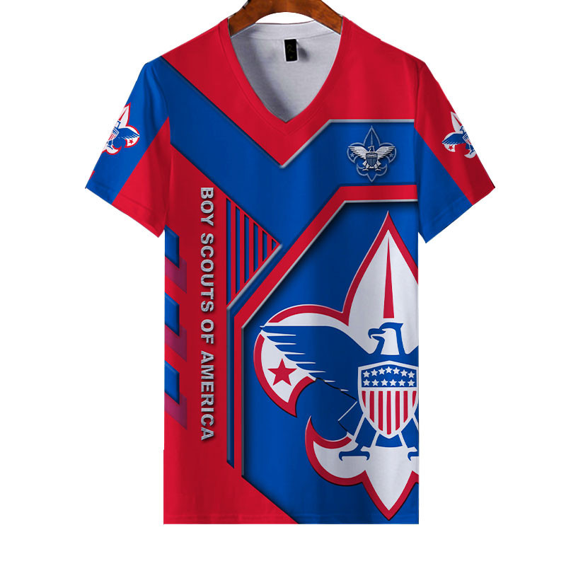 Sportswearmerch Boy Scouts of America Personalized Fashion V-neck Women T-shirt For Fan