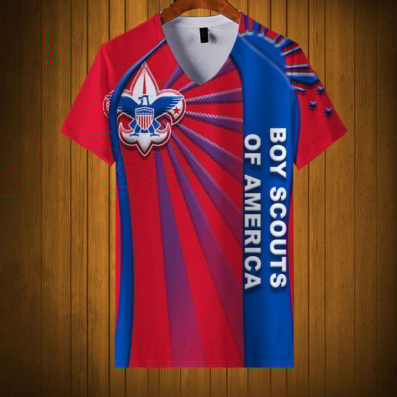 Sportswearmerch Boy Scouts of America Personalized Fashion V-neck Women T-shirt For Fan