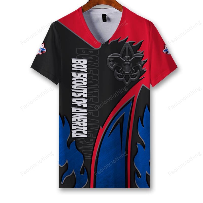 Sportswearmerch Boy Scouts of America Personalized V-neck Women T-shirt For Fan