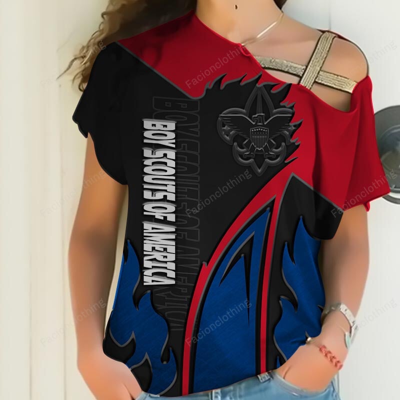Sportswearmerch Boy Scouts of America Personalized Women Shirt For Fan