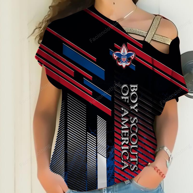 Sportswearmerch Boy Scouts of America Personalized Women Shirt For Fan