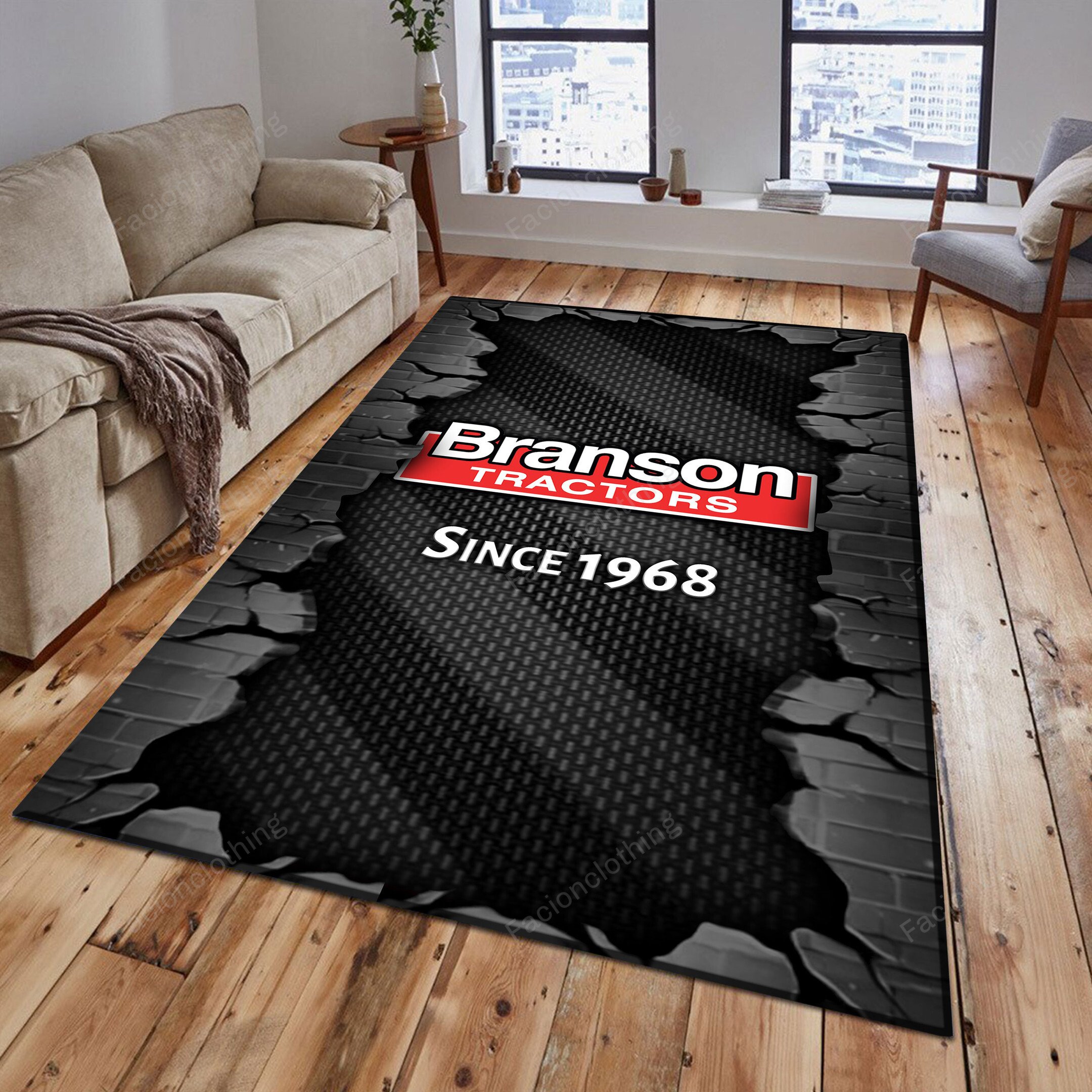 Sportswearmerch Branson Tractor Personalized Rug For Fan