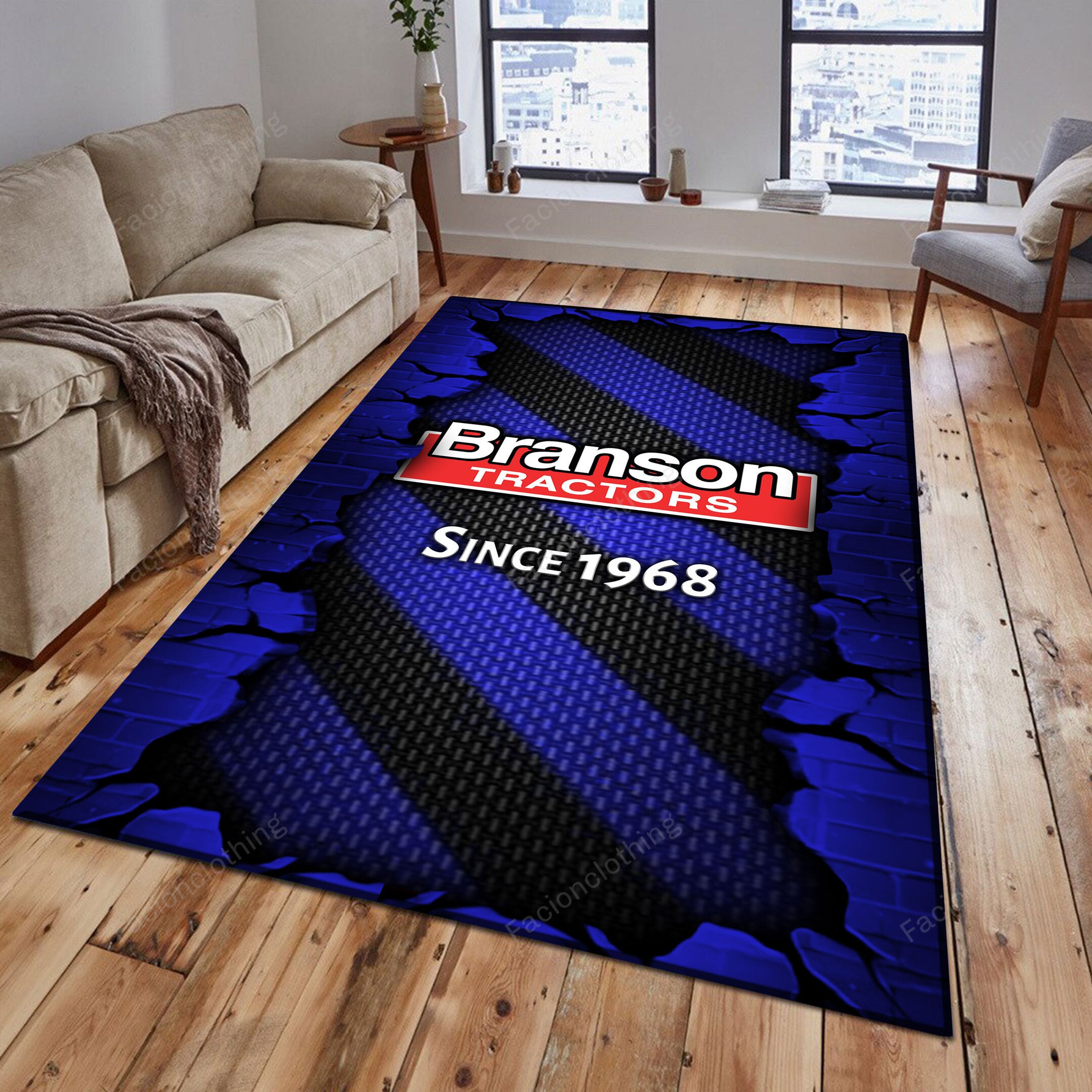 Sportswearmerch Branson Tractor Personalized Rug For Fan