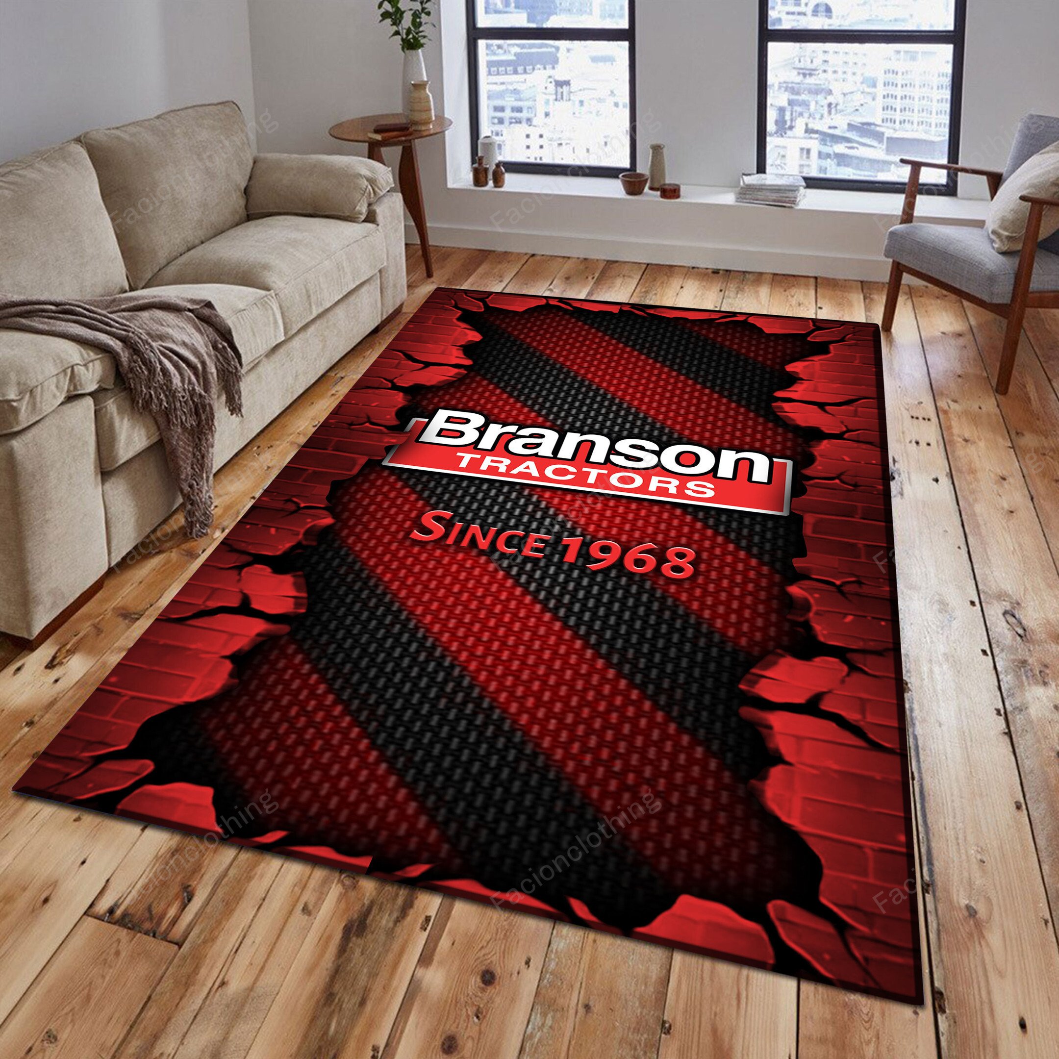Sportswearmerch Branson Tractor Personalized Rug For Fan