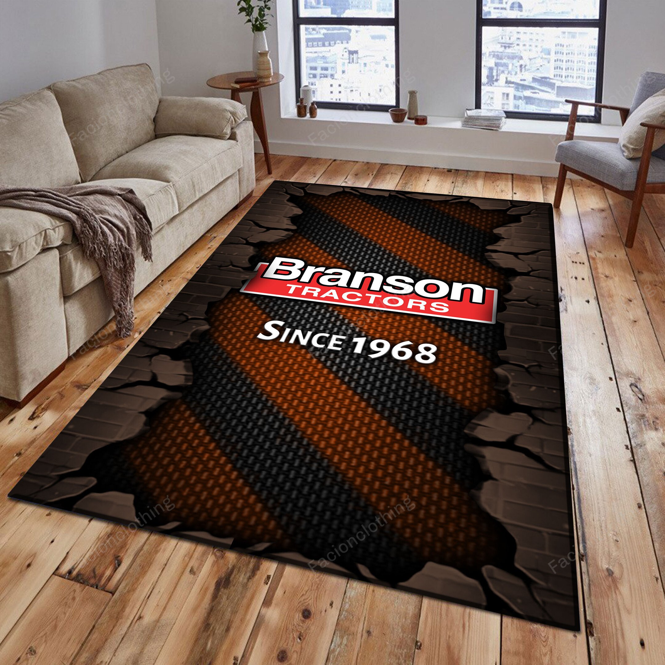 Sportswearmerch Branson Tractor Personalized Rug For Fan