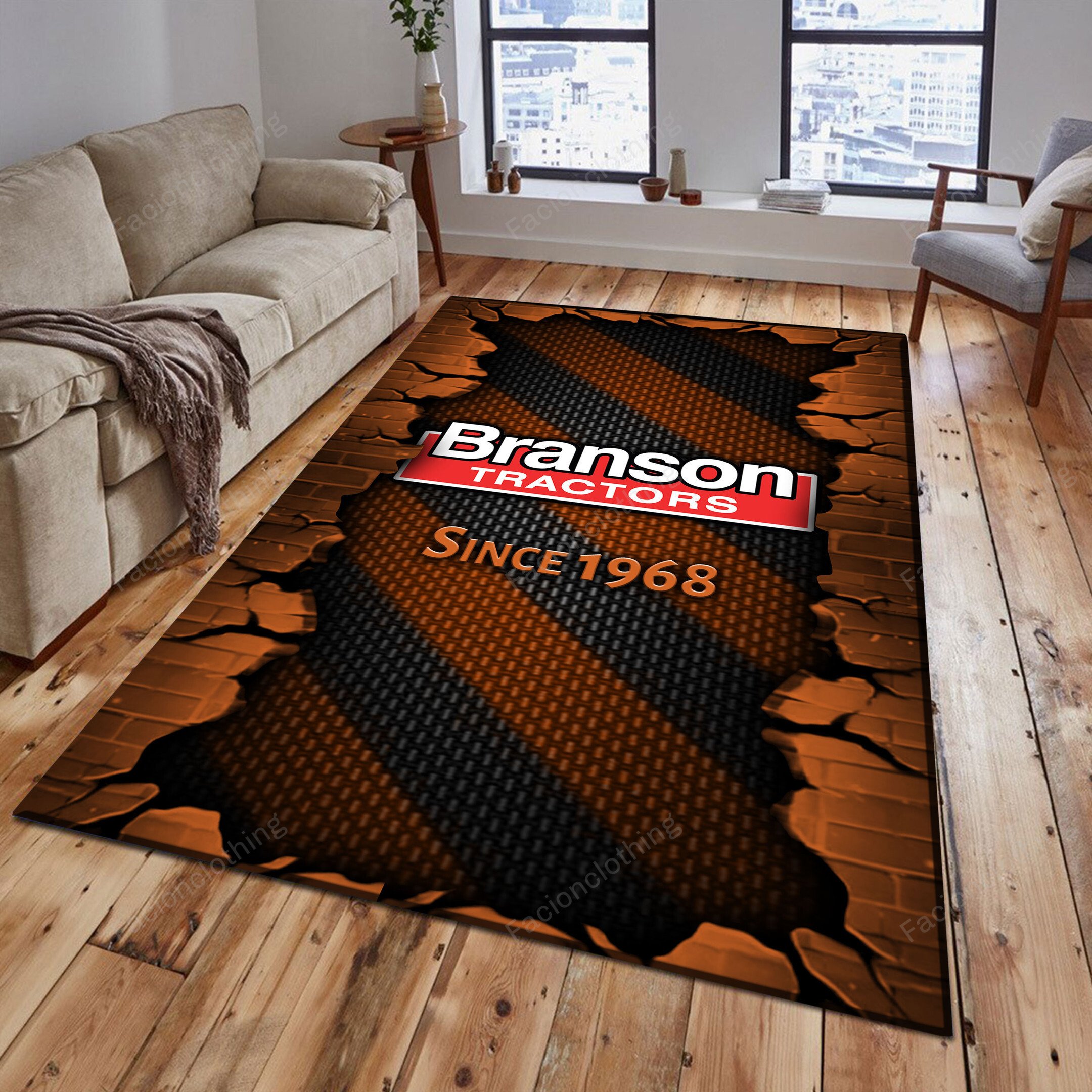 Sportswearmerch Branson Tractor Personalized Rug For Fan