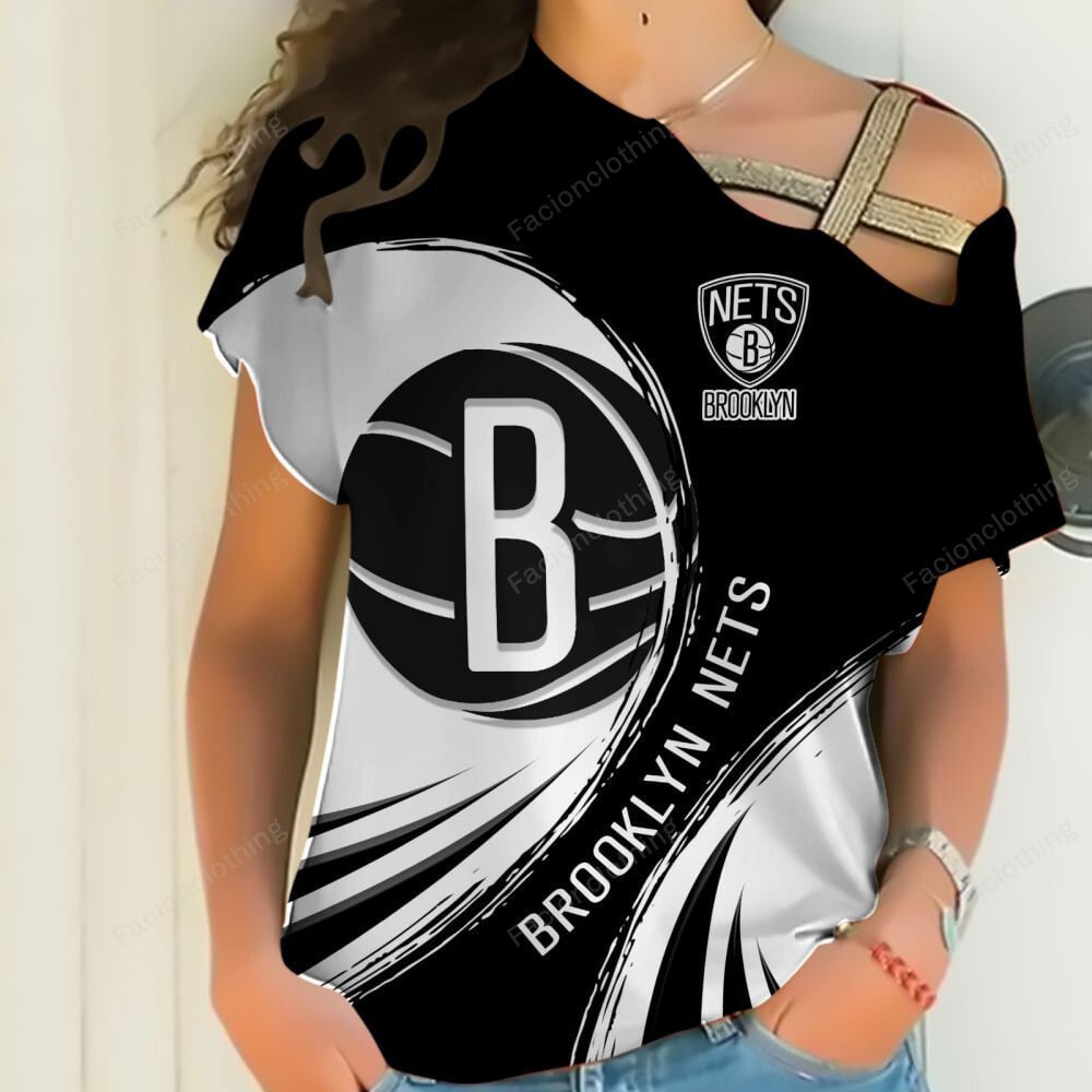 Sportswearmerch Brooklyn Nets NBA Personalized Strapless Short Sleeve For Fan