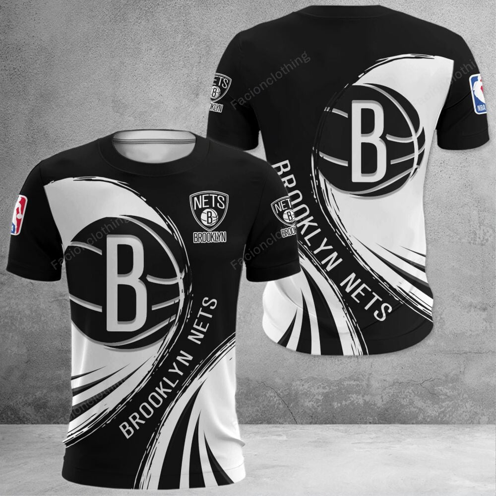 Sportswearmerch Brooklyn Nets NBA Personalized T-shirt For Fan