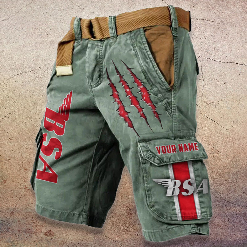 Sportswearmerch BSA Motorcycle Denim Short For Fan