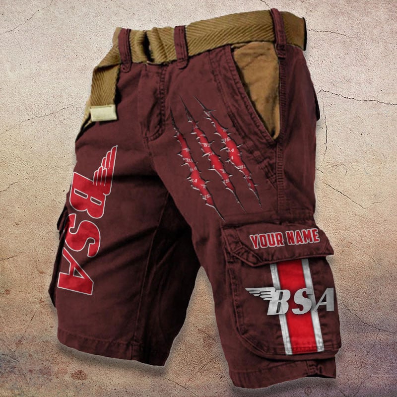 Sportswearmerch BSA Motorcycle Denim Short For Fan