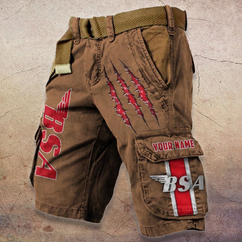 Sportswearmerch BSA Motorcycle Denim Short For Fan