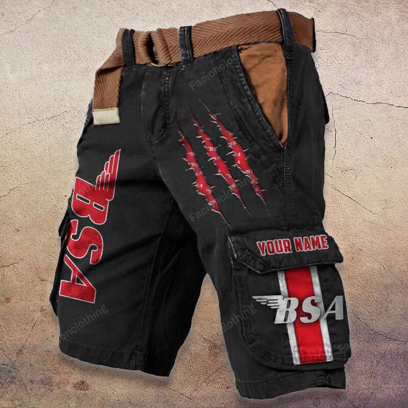 Sportswearmerch BSA Motorcycle Denim Short For Fan