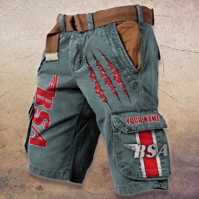 Sportswearmerch BSA Motorcycle Denim Short For Fan