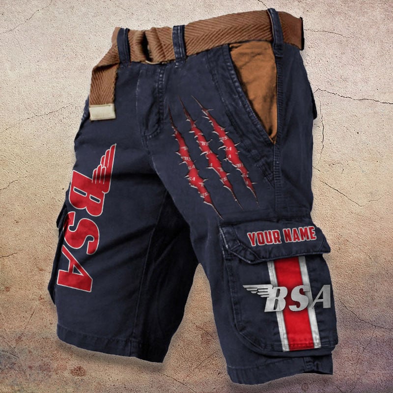 Sportswearmerch BSA Motorcycle Denim Short For Fan