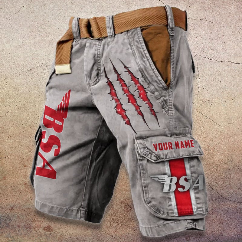 Sportswearmerch BSA Motorcycle Denim Short For Fan