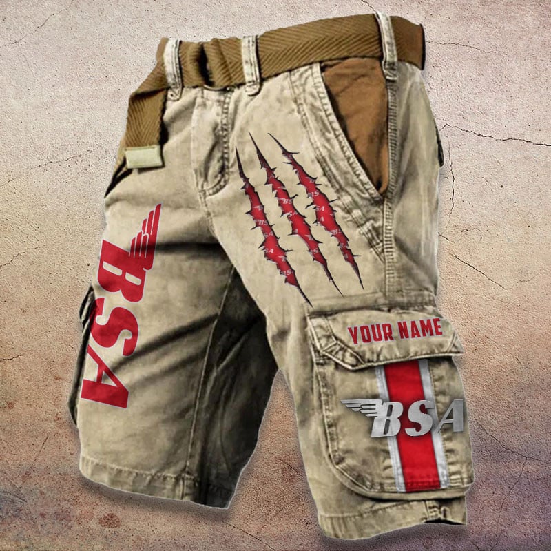 Sportswearmerch BSA Motorcycle Denim Short For Fan