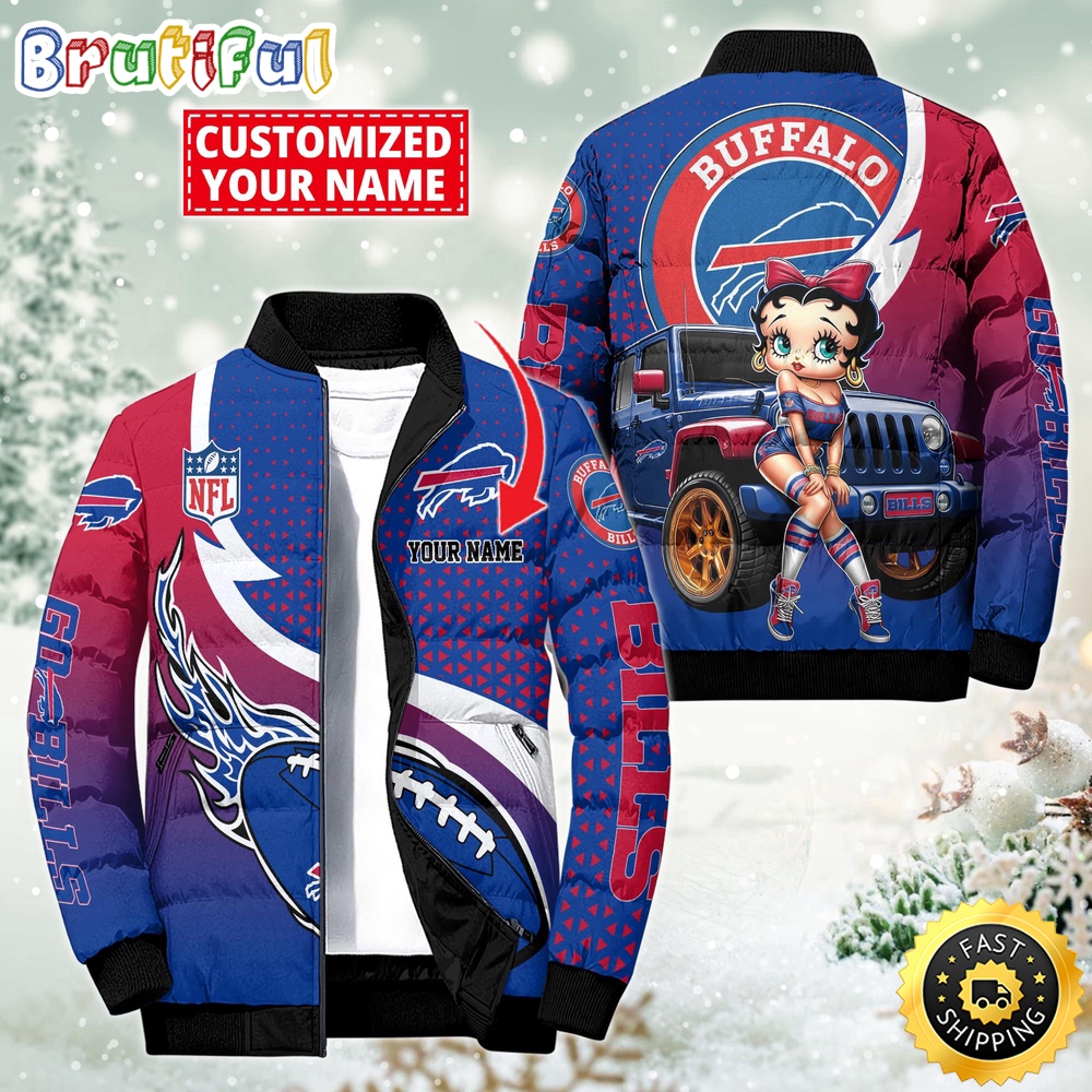 Sportswearmerch Buffalo Bills NFL Betty Boop Puffer Jacket For Fan