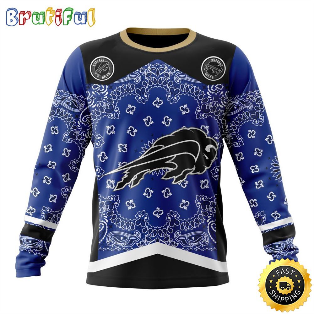 Sportswearmerch Buffalo Bills NFL Crewneck Classic Style Personalized Sweater For Fan