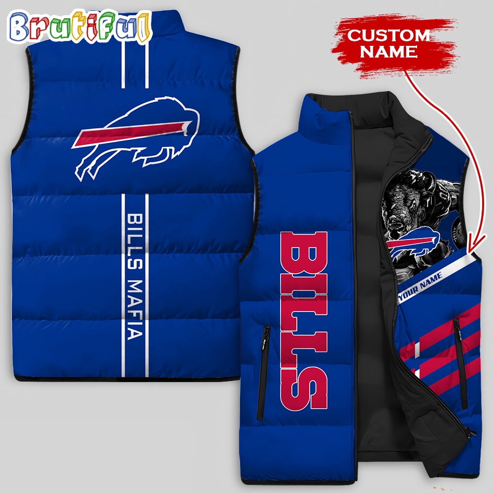 Sportswearmerch Buffalo Bills NFL Damn Right Sleeveless Down Puffer Jacket For Fan