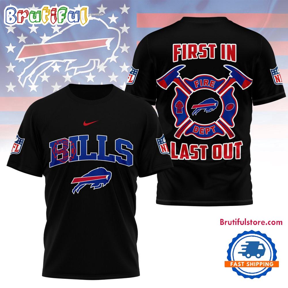 Sportswearmerch Buffalo Bills NFL Football Team Fire Dept Design T-Shirt For Fan