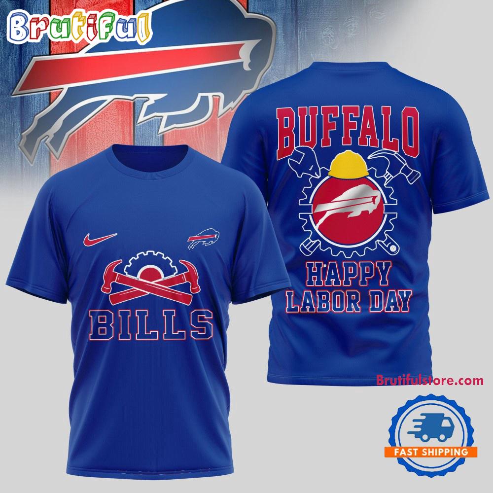Sportswearmerch Buffalo Bills NFL Happy Labor Day 2025 Uniesx 3D Shirt For Fan