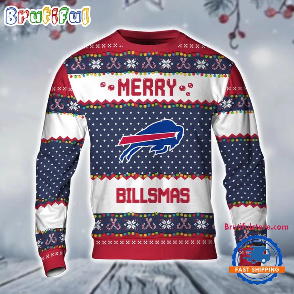 Sportswearmerch Buffalo Bills NFL Merry Billsmas Christmas Sweater For Fan