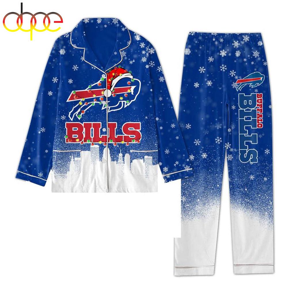 Sportswearmerch Buffalo Bills NFL Merry Christmas Personalized Pajamas For Fan