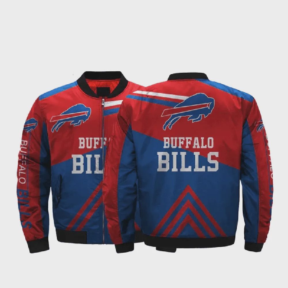 Sportswearmerch Buffalo Bills NFL Pattern Bomber Jacket For Fan