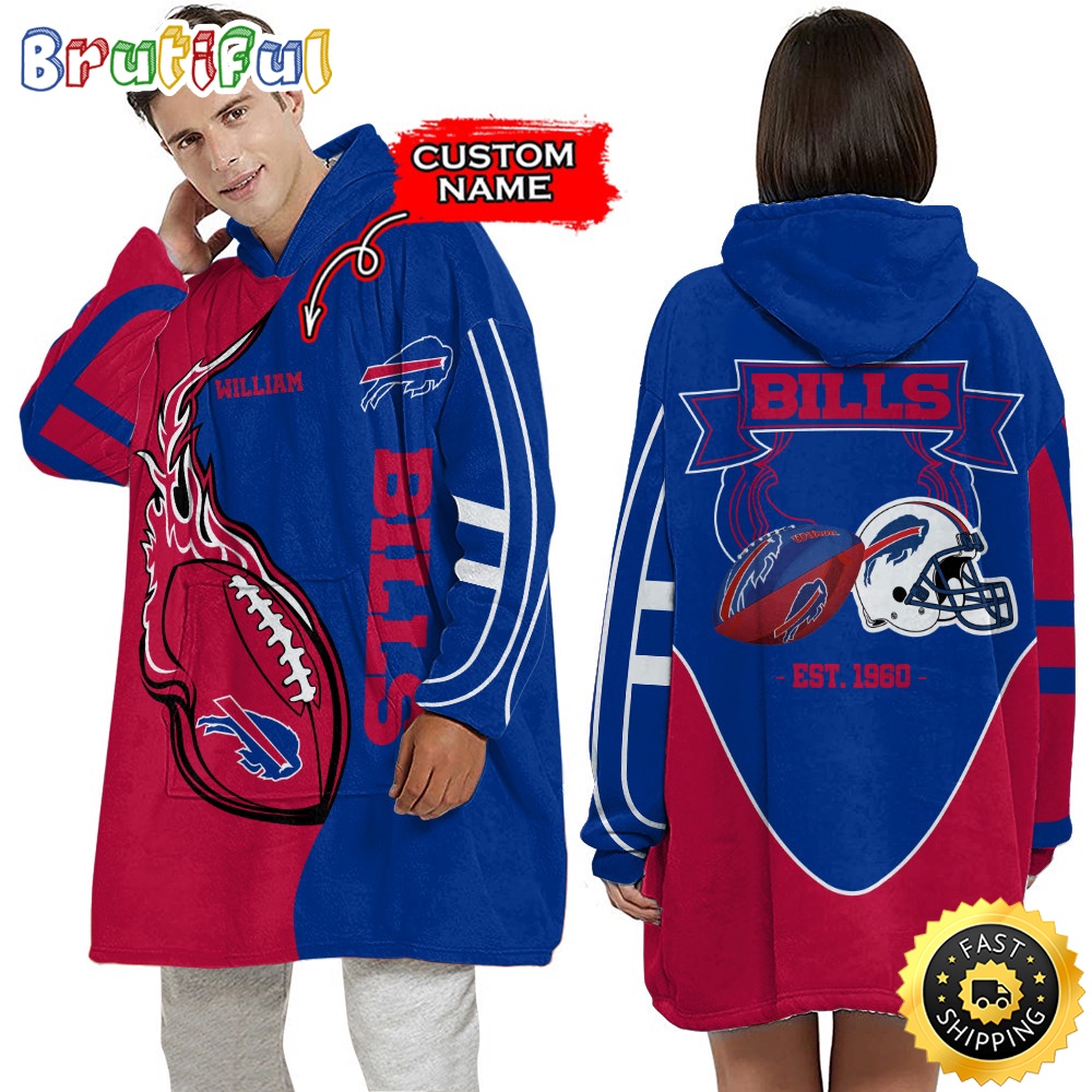 Sportswearmerch Buffalo Bills NFL Personalized Blaket Hoodie For Fan