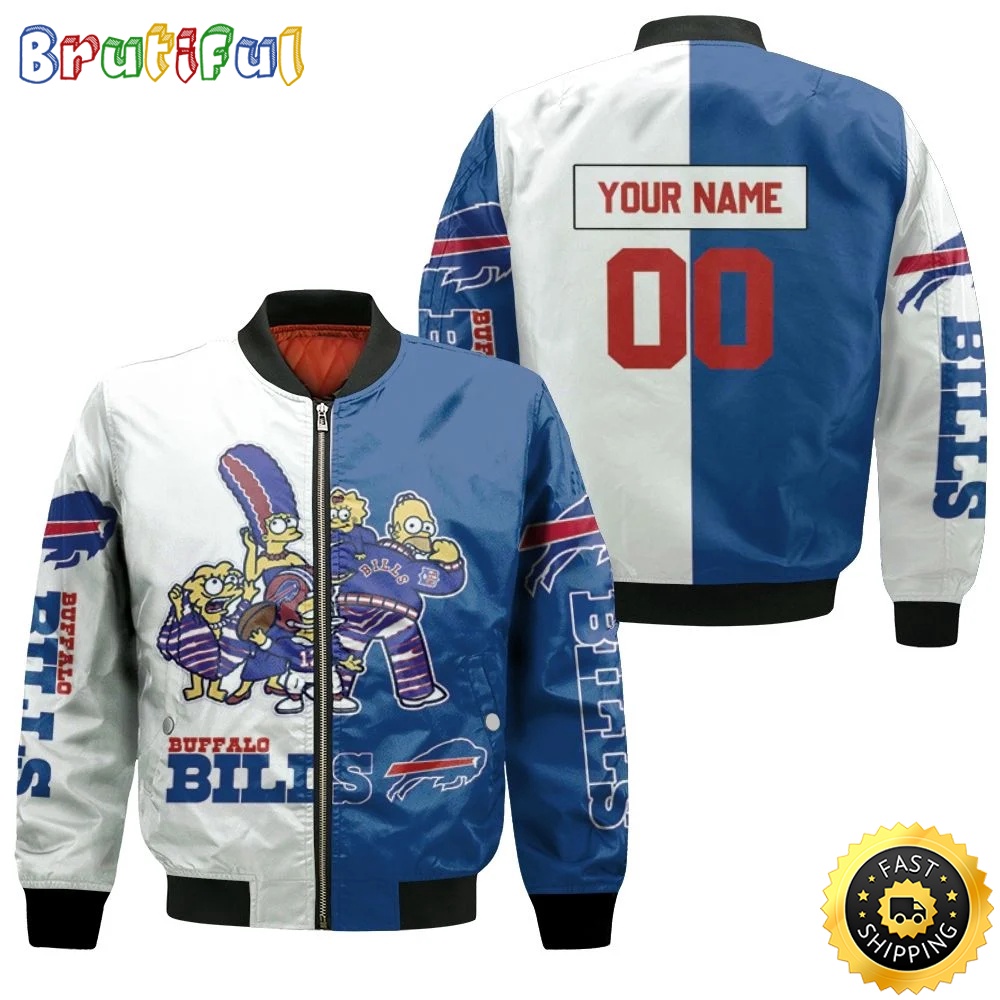 Sportswearmerch Buffalo Bills NFL Personalized Bomber Jacket Classic Bomber Style For Fan