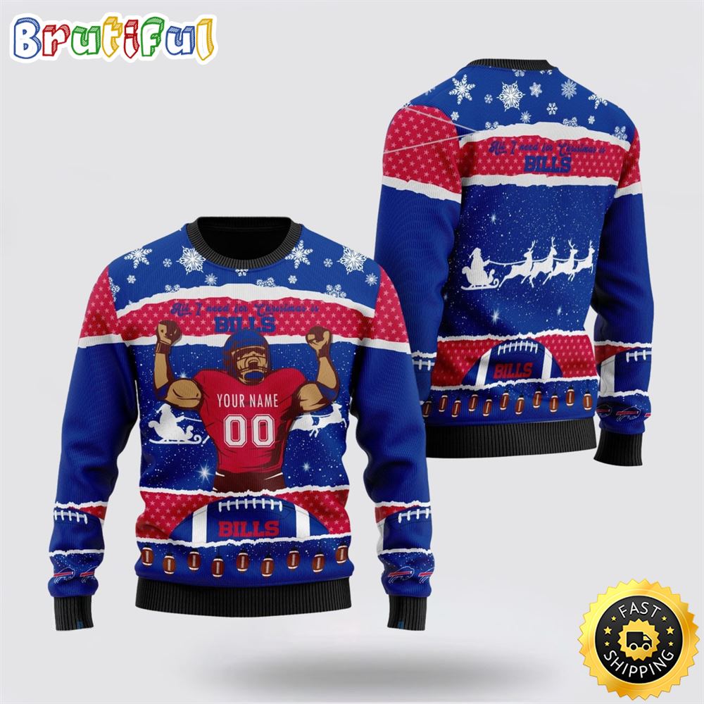 Sportswearmerch Buffalo Bills NFL Personalized Christmas Sweater For Fan
