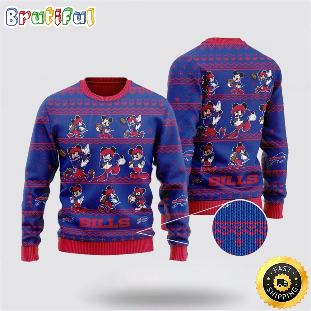 Sportswearmerch Buffalo Bills NFL Personalized Christmas Sweater For Fan