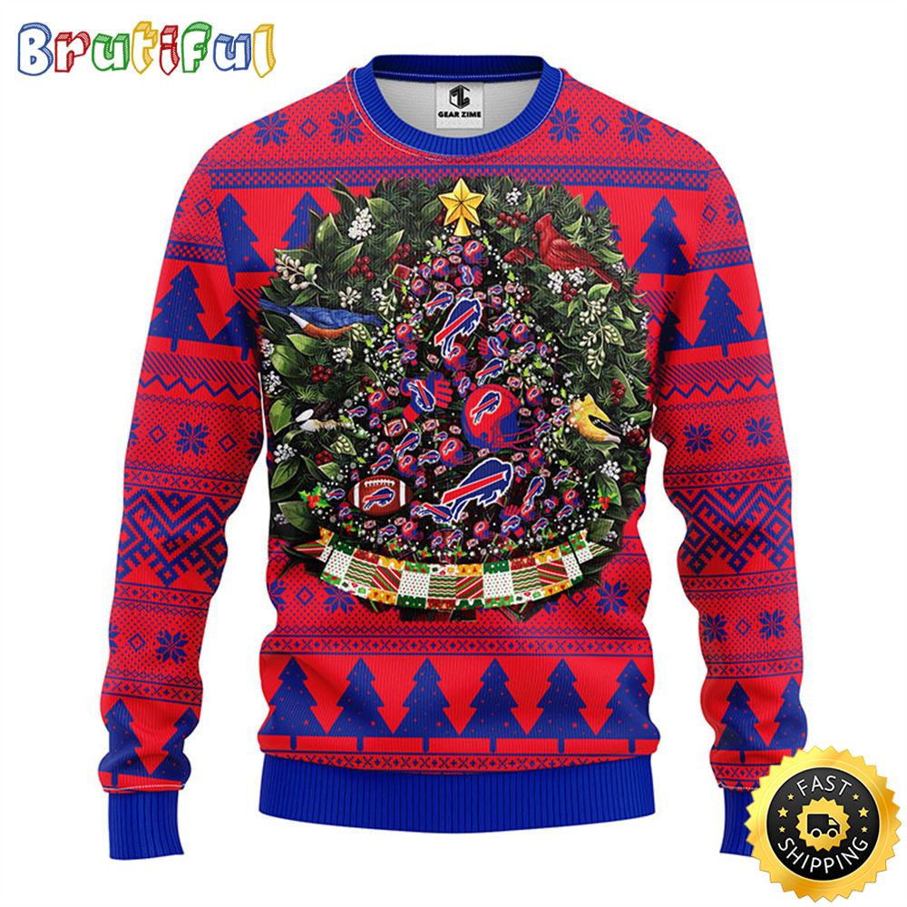 Sportswearmerch Buffalo Bills NFL Personalized Christmas Sweater For Fan