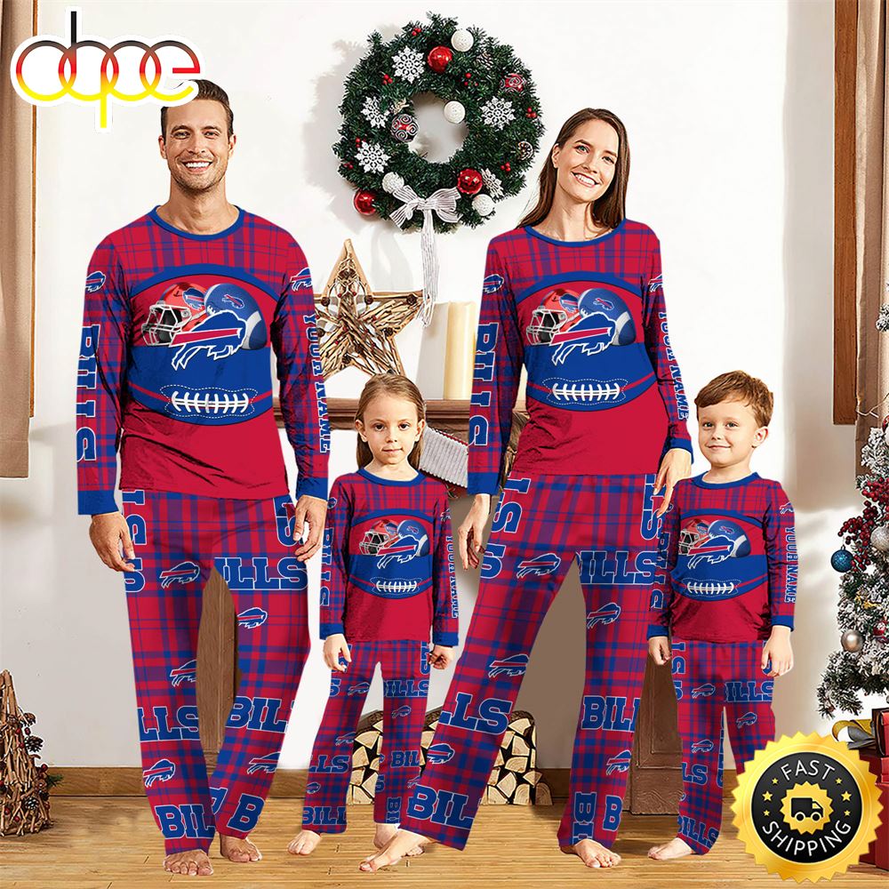 Sportswearmerch Buffalo Bills NFL Personalized Pajamas Family For Fan