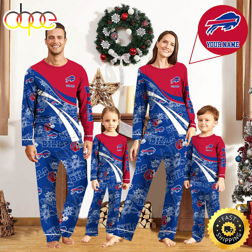 Sportswearmerch Buffalo Bills NFL Personalized Pajamas Family For Fan