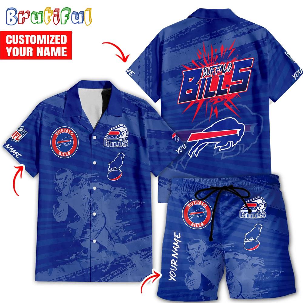 Sportswearmerch Buffalo Bills NFL Personalized Set Short Set For Fan