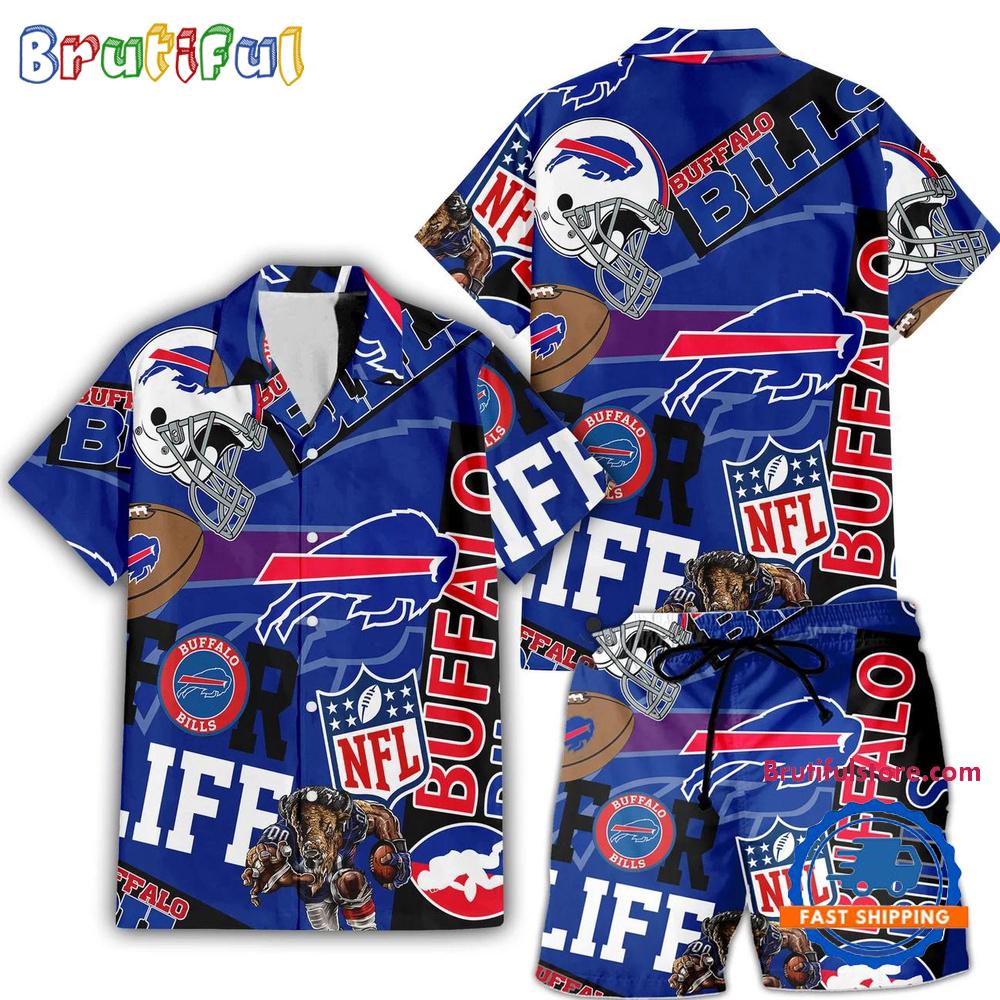 Sportswearmerch Buffalo Bills NFL Personalized Set Short Set For Fan