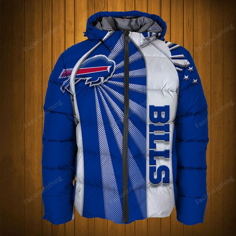 Sportswearmerch Buffalo Bills NFL Puffer Jacket Personalized For Fan