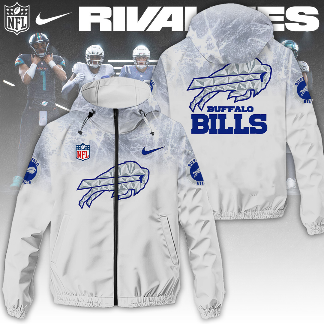 Sportswearmerch Buffalo Bills NFL Rivalries 2025 Windbreaker Jacket For Fan