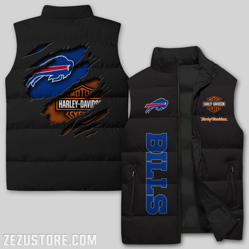 Sportswearmerch Buffalo Bills NFL Sleeveless Puffer Jacket For Fans