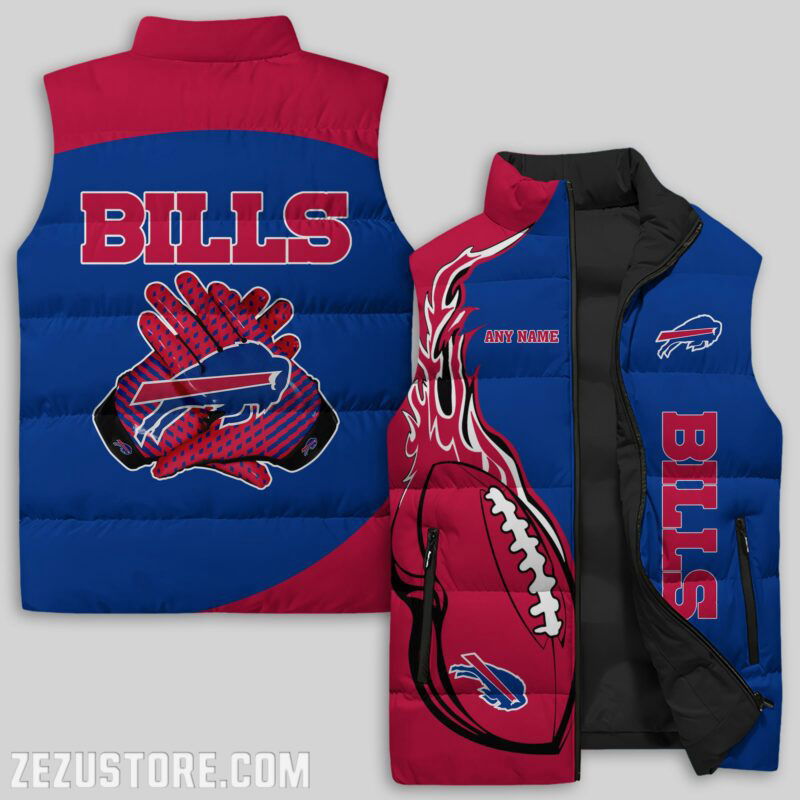Sportswearmerch Buffalo Bills NFL Sleeveless Puffer Jacket For Fans