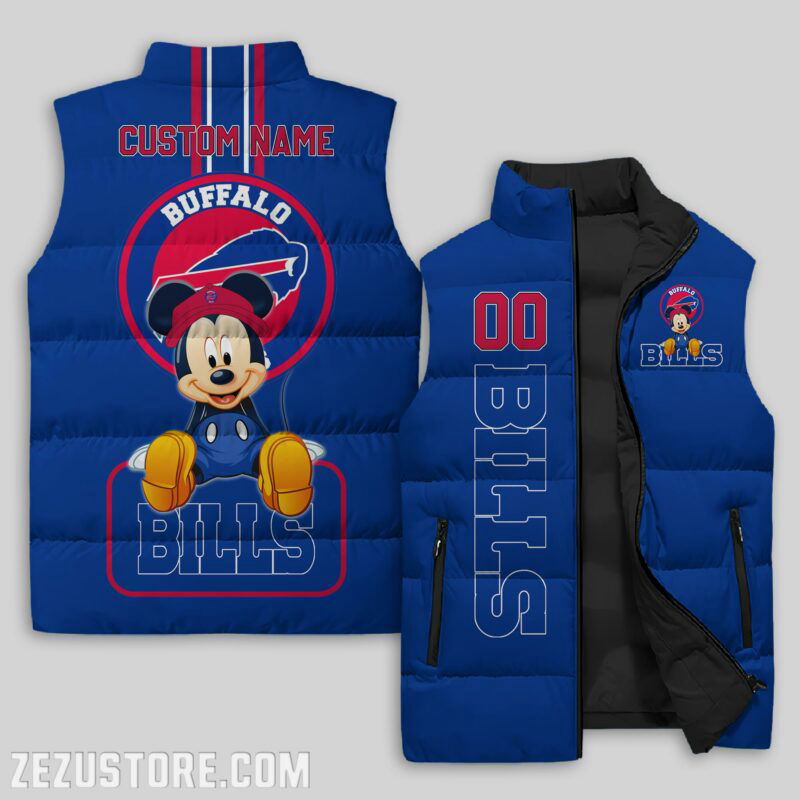 Sportswearmerch Buffalo Bills NFL Sleeveless Puffer Jacket For Fans