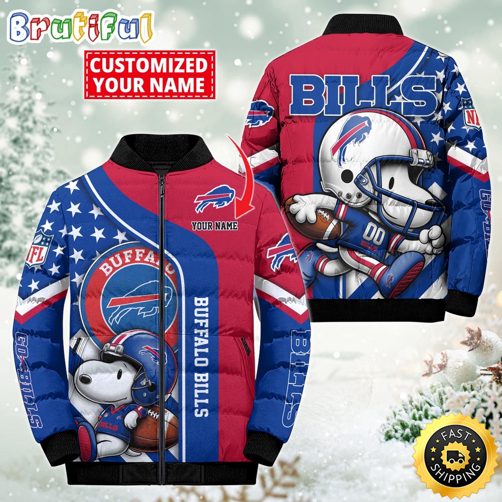 Sportswearmerch Buffalo Bills NFL Snooby Puffer Jacket For Fan