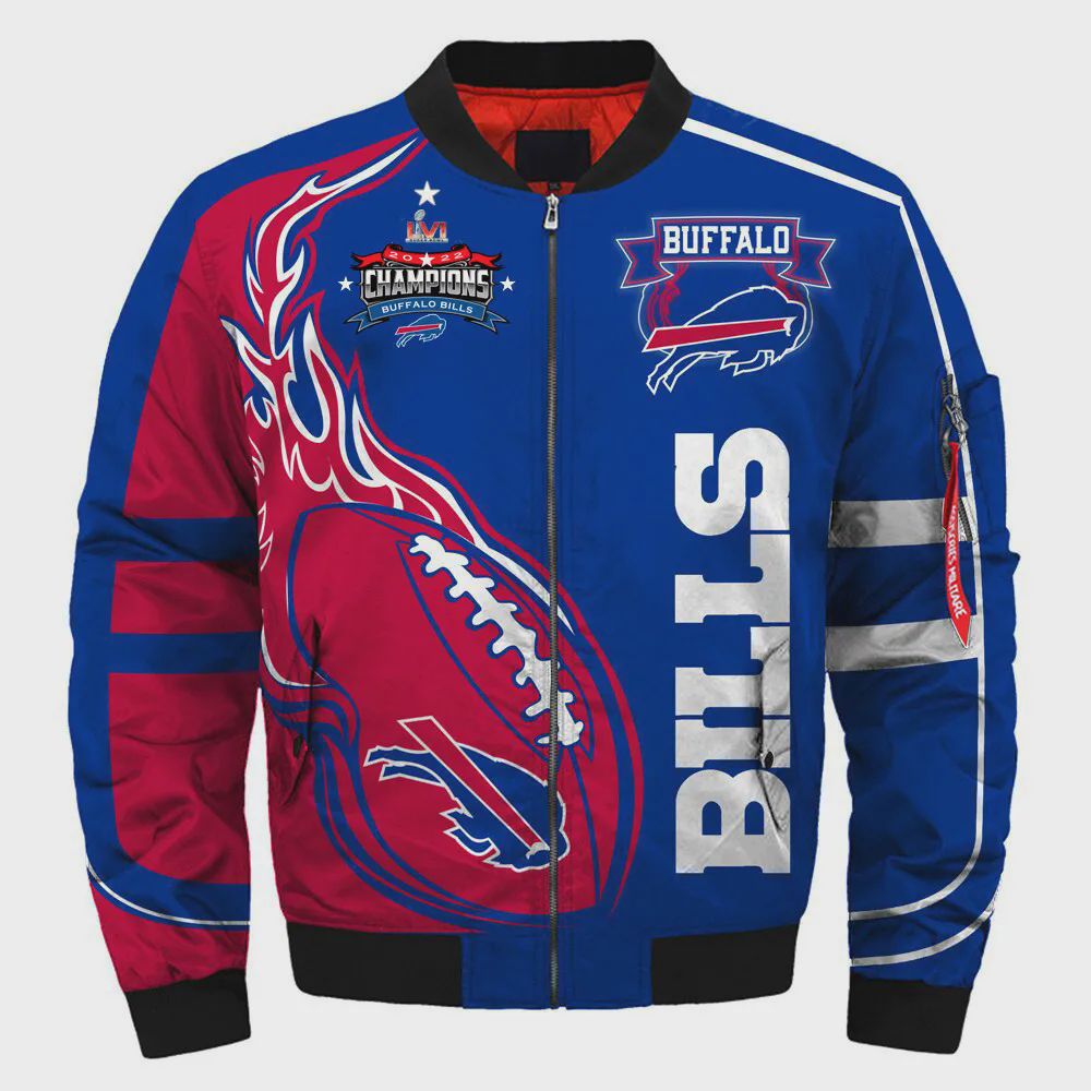Sportswearmerch Buffalo Bills NFL Super Bowl LVI Champions Bomber Jacket For Fan